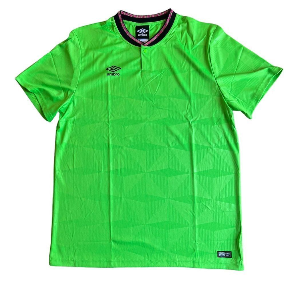 NWT Umbro Neon Green 1990 Men’s Belfast Soccer Jersey Size Large